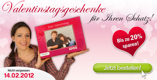 Valentins-Angebot von fotopuzzle.de