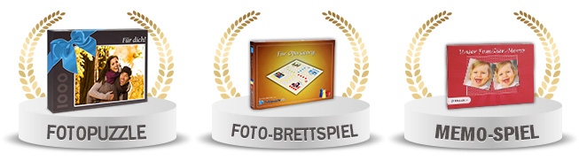 Fotopuzzle, Foto-Brettspiel und Memo-Spiel von fotopuzzle.de