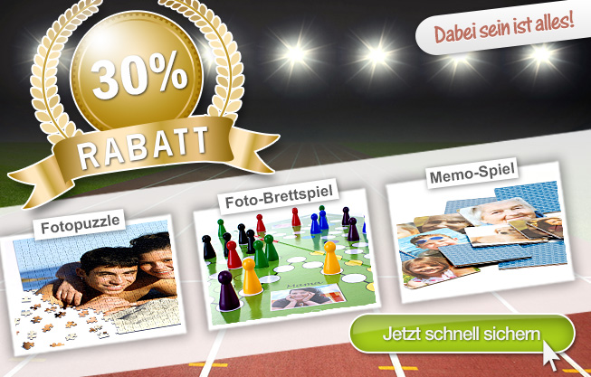 Achtung! Sportliches Angebot bei fotopuzzle.de