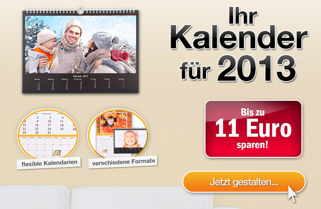 Fotokalender für 2013 von fotopuzzle.de