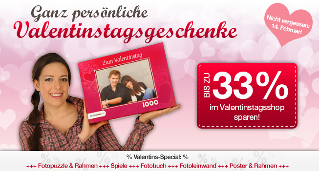 Valentinstag feiern mit fotopuzzle.de