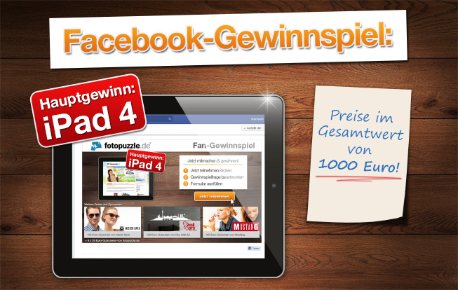 Facebook-Gewinnspiel iPad