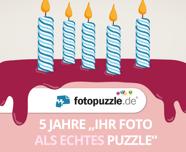 Fünfter Geburtstag von fotopuzzle.de