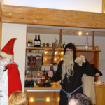 Norbert Weig als Nikolaus und Franz Trescher als Knecht Ruprecht auf der Weihnachtsfeier 2013