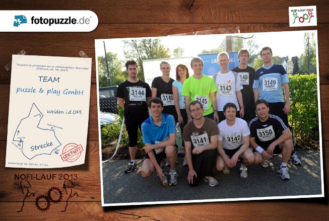 Team fotopuzzle.de beim Nofi-Lauf 2013