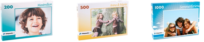 Fotopuzzle 200, 500 und 1000 Teile